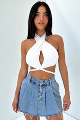 Jena Crop - White