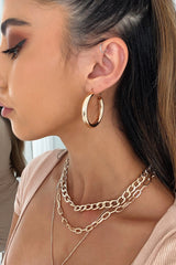 Fendi Hoop Earrings - Gold