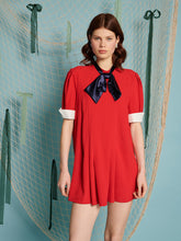 Ahoy Pleated Mini Dress