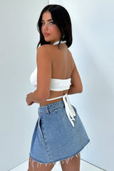 Jena Crop - White