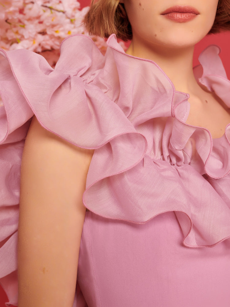 Blooming Ruffles Mini Dress